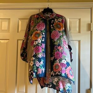 Johnny Was blouse/top size large